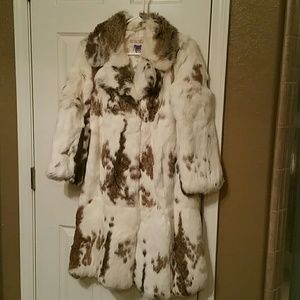 Real Rabbit Fur Coat